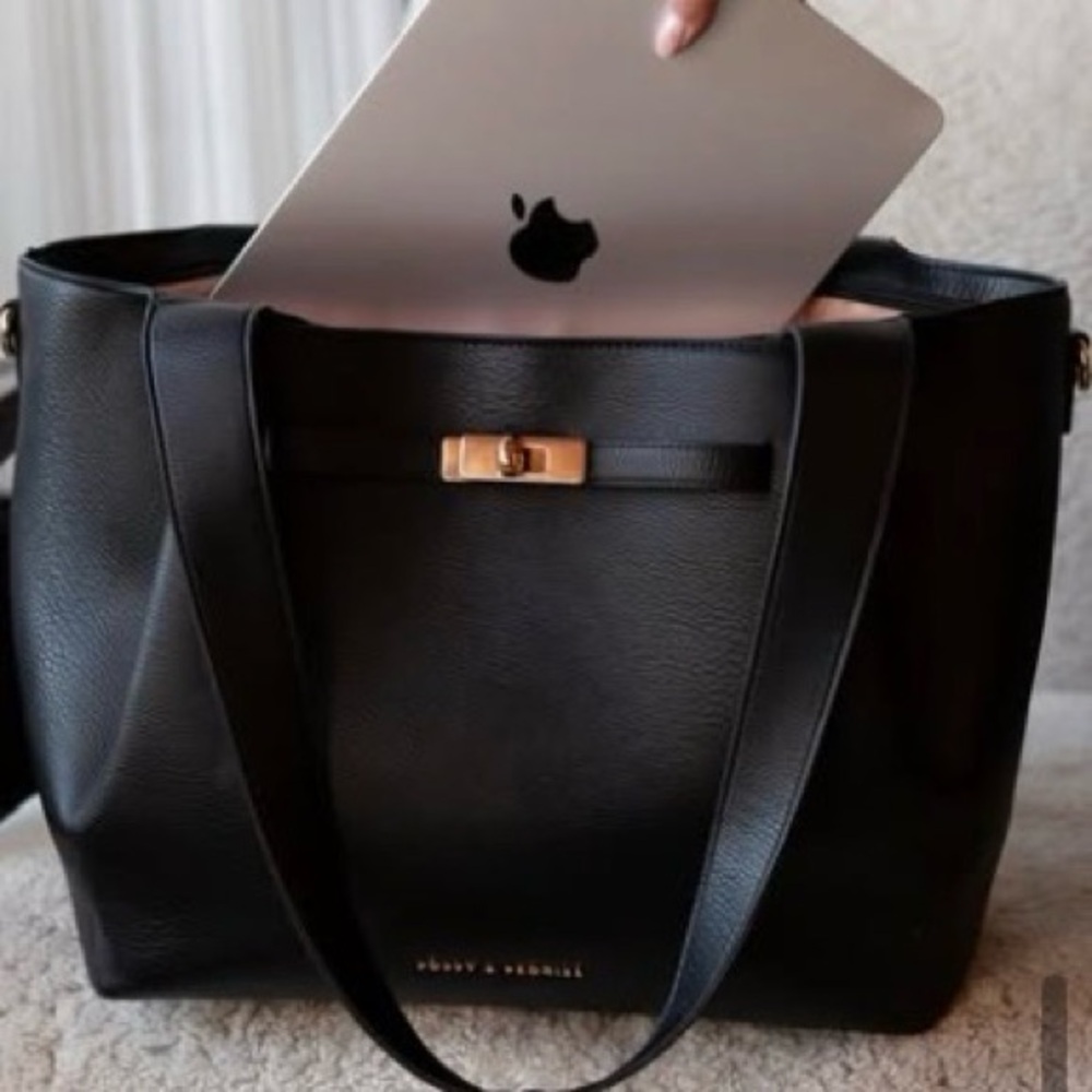 Poppy & Peonies 10th Anniversary Poppy Tote - Black